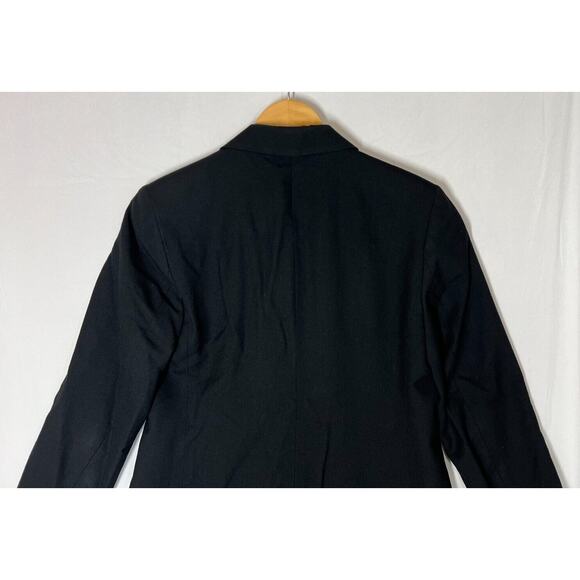 Vintage Talbots 100% Pure New Wool Blazer Size 6 Petite Single Button Black - Picture 6 of 13